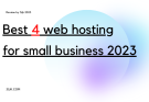 Best web hosting for small business 2023