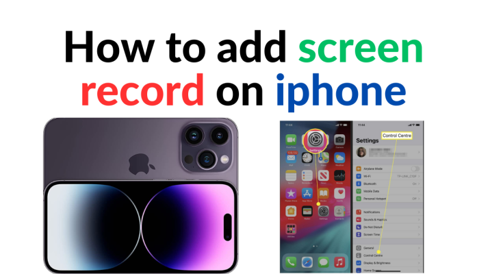 how to add screen record on iphone